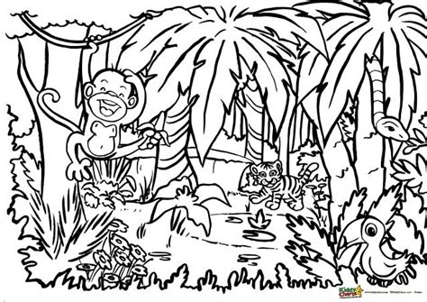 Jungle Coloring For Adults And Kids Kiddycharts Coloring