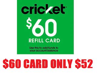 Cricket wireless is one of our most popular brands, and we provide the minutes you need no matter what time of day it is. $60 Cricket Wireless Refill Card $51.99 + Free Shipping - HEAVENLY STEALS