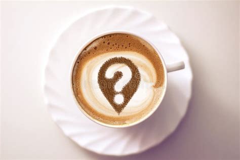Coffee Cup With Question Mark Stock Image Image Of Symbol Beverage