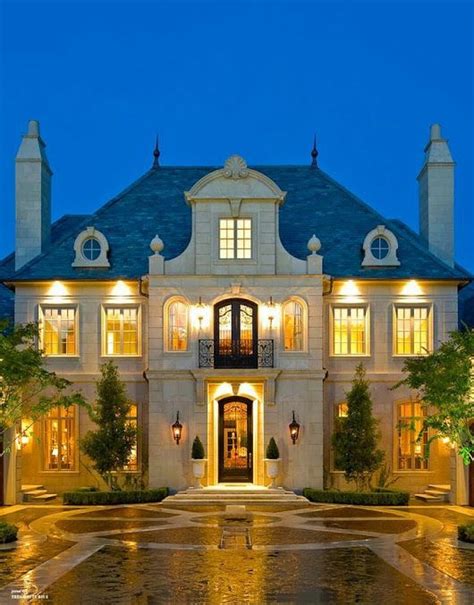 Symmetrical Mansions French House House Exterior