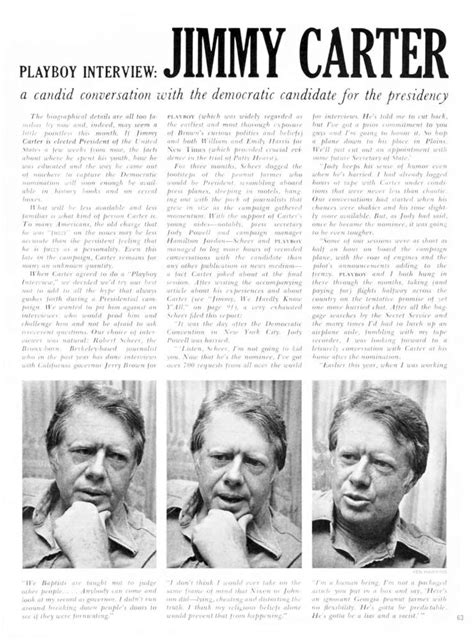 Playboy Interview Jimmy Carter November 1976 Pipe And Pjs Pictorials