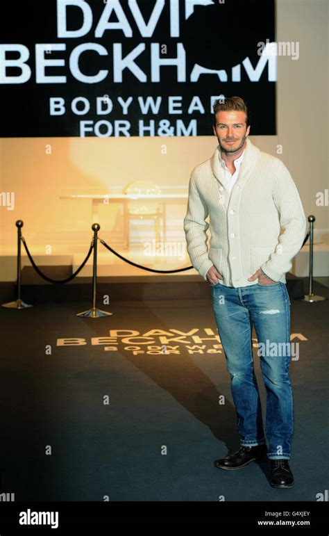 David Beckham Handm Bodywear Launch London Stock Photo Alamy