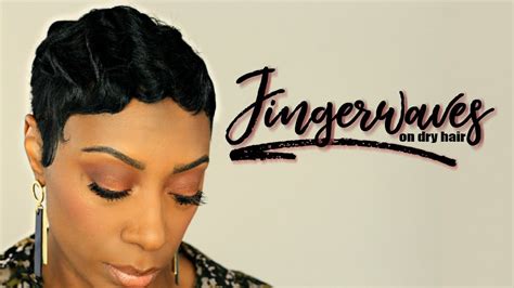 How To Create Finger Waves On Short Relaxed Hair Kaye Wright Youtube