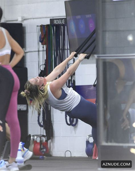 Hilary Duff Sexy Gets In An Intense Workout Session At A