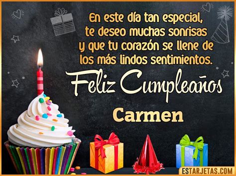 Sintético 121 Feliz Cumpleaños Carmen Dios Te Bendiga