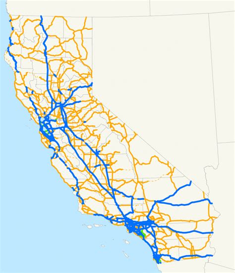 State Highways In California Wikipedia California State Highway Map