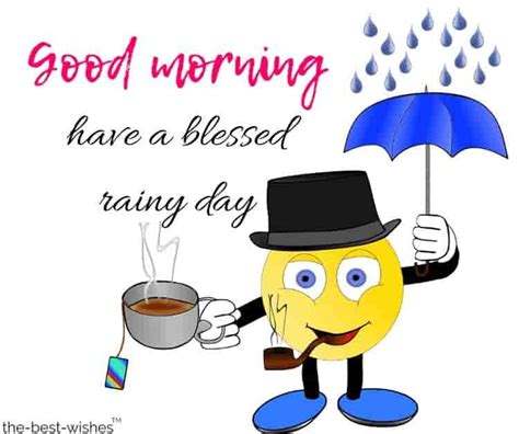 The drizzling drops of rain, the sound of rain touching the ground, the aroma of rains and mud, serene atmosphere along with a hot cup of coffee are a cure to every problem in this world. 31 Perfect Good Morning Wishes For A Rainy Day [ Best ...