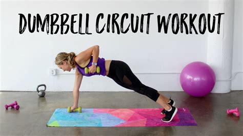 Dumbbell Workout For Women Full Body Dumbbell Circuit Workout YouTube
