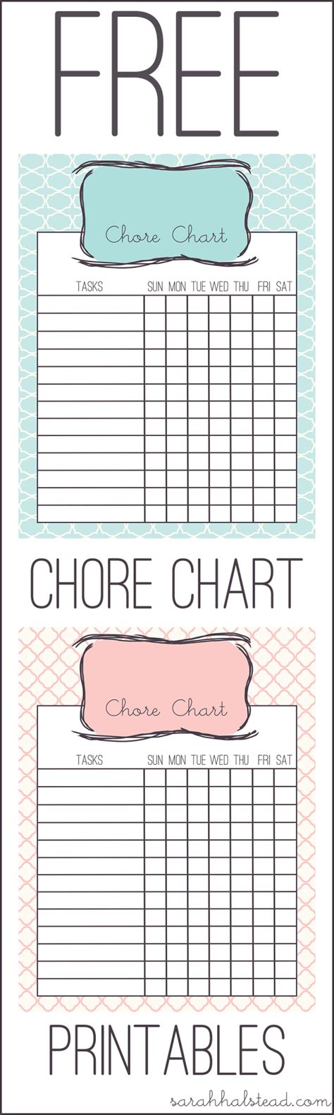 Using an … перевести эту страницу. Chore Chart Free Printable on Sarah Halstead's Blog