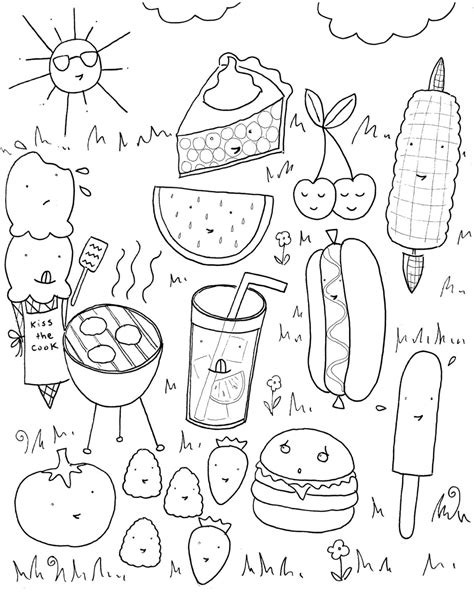 Ausmalbilder Kawaii Essen Ausmalbilder Essen Zum Ausdrucken Kinder My