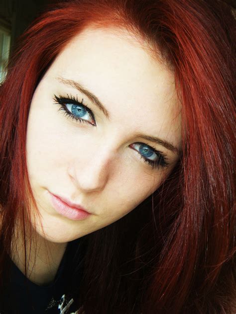 Portrait Red Hair Blue Eyes Red Hair Blue Eyes Makeup Red Hair Blue