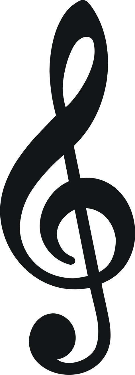 Download High Quality Music Notes Clipart Treble Clef Transparent Png