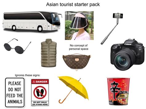 Asian Tourist Starter Pack Rstarterpacks Starter Packs Know
