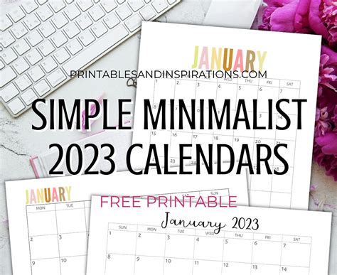 Free 2023 Calendar Printable Free Monthly Get Calendar 2023 Update