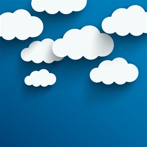 Free Vector Clouds Background