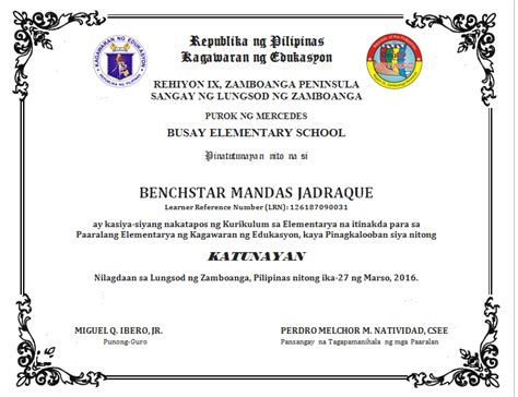 Diploma Template Editable Sample Deped Lps