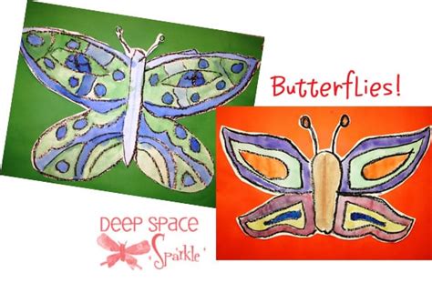 Symmetrical Butterflies Deep Space Sparkle