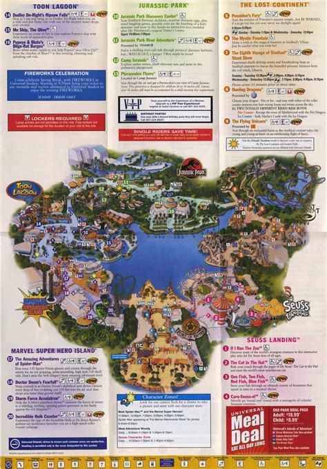 Theme Park Brochures Islands of Adventure - Theme Park Brochures