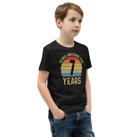 7th Birthday Shirt Boy 7th Birthday Boy Shirt Boys 7th Etsy