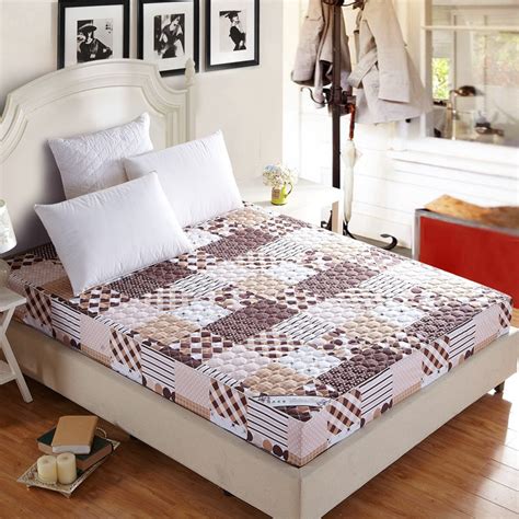 Free Shipping High Quality Colored Twin Full Queen Size Brushed Quilted