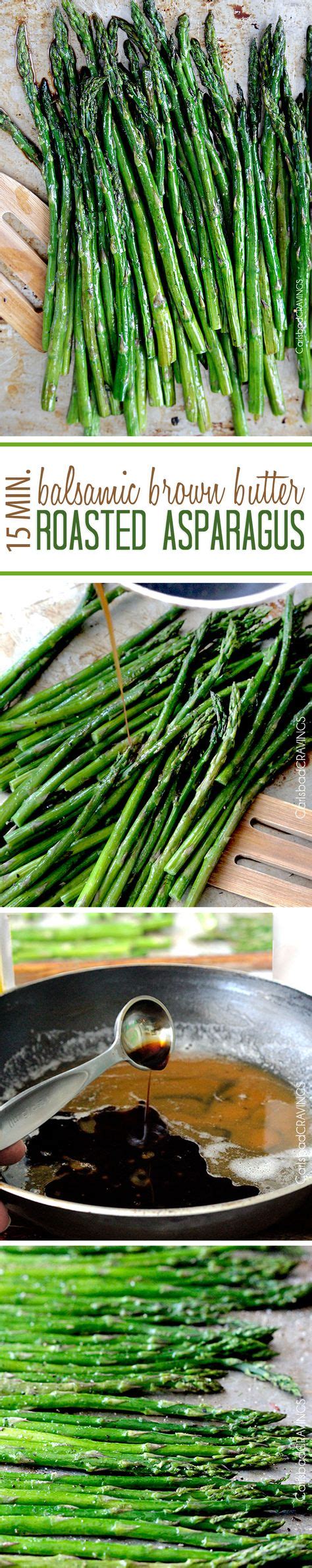 15 Minute Balsamic Brown Butter Roasted Asparagus Roasted Asparagus