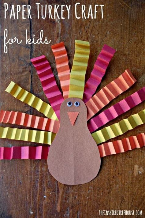 Easy Turkey Craft For Kids The Inspired Treehouse Cute Kids Crafts