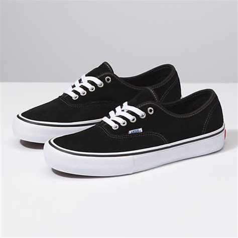 Vans Authentic Pro Skate Shoes Suede Black Attic Skate And Snow Shop