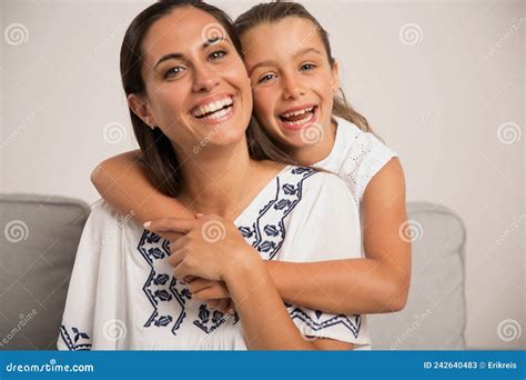 Happy Moments Between Mother And Daughter Stock Image Image Of