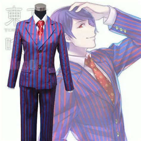 tokyo ghoul gourmet shuu tsukiyama purple stripe suit cosplay costume full set and ebay