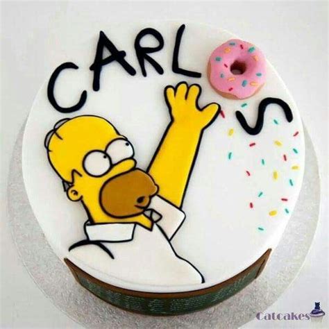Pastel De Homero Homer Simpson Cake Simpsons Cake Cupcake Cakes