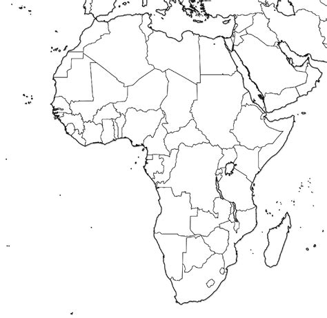 Blank Africa Map With Countries