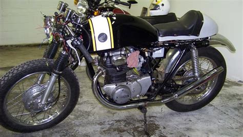 72 Honda Cb350 Cafe Racer In Progress Trevor Young Flickr