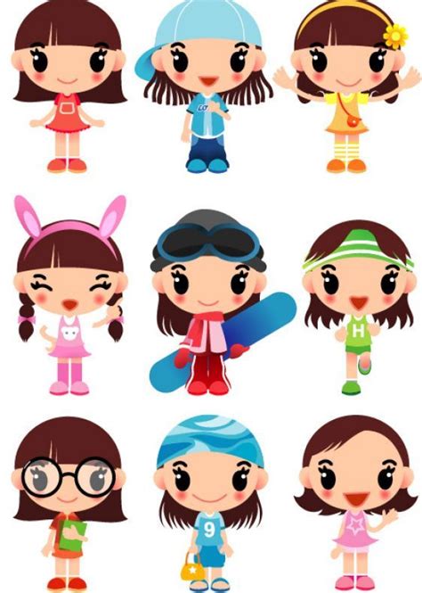 Girl Cartoon Characters Cute Cartoon Characters For