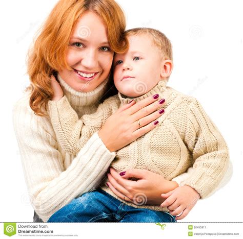 Mujer E Hijo Imagen De Archivo Imagen De Madre Smiling
