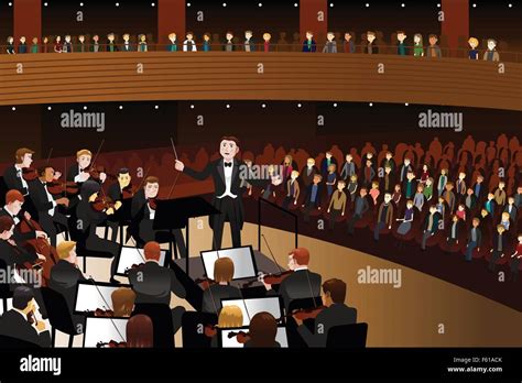A Vector Illustration Of Classical Music Concert Stock Vector Image