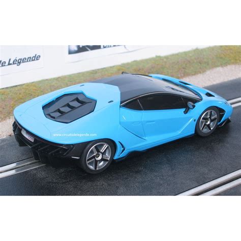 Scalextric Lamborghini Centenario Lp770 4 Bleue Circuits De Legende