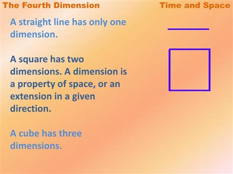Ppt The Fourth Dimension Time And Space Powerpoint Presentation Free