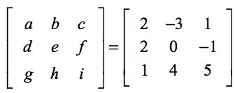 I want to do a function that take a matrix a(3x3) and returns the determinant. Determinant of 3x3 Matrix - ChiliMath