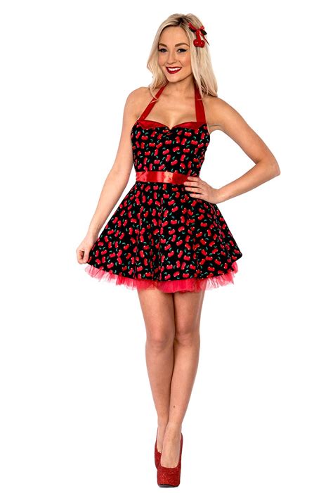 Ladies 50s Cherry Pinup Costume