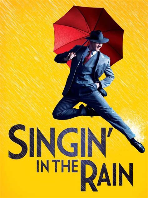 Singing In The Rain Poster London Musical Classic Vintage A4 Picture
