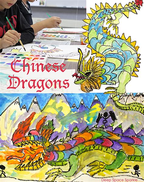The tools used in traditional chinese painting are paintbrush, ink, traditional paint and special paper or silk. Chinese Dragon Painting - Deep Space Sparkle