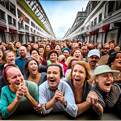 Crowd Laughing Image By Nobletutor Genmo