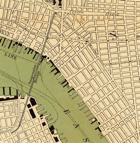 Old Map Of New York 24x18 United States 1890 Manhattan