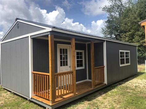 Graceland Corner Porch Cabin Portable Cabin For Sale At Bayou Outdoors