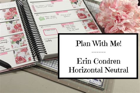 Plan With Me Erin Condren Planner Horizontal Neutral 2