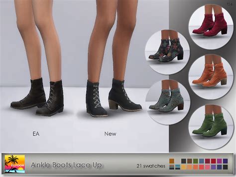 Ankle Boots Lace Up At Elfdor Sims Sims 4 Updates