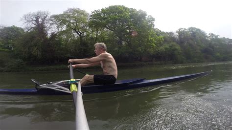 Single Sculling Technique Attempting To Be Locked In Before Driving