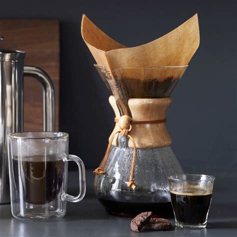 Chemex Pour Over Glass Coffee Maker With Wood Collar