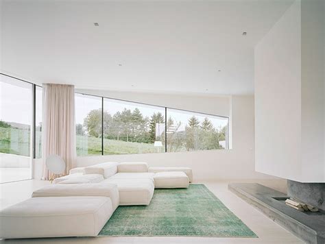 Freundorf Residence Futuristic All White House Near Vienna Austria By