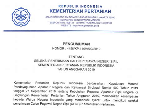 D a f ta r. RINCIAN FORMASI DAN PERSYARATAN PENERIMAAN CPNS ...